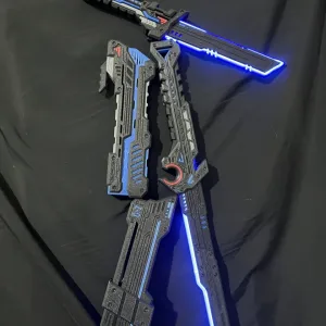 3D‑Printed Magnetic LED Sword Set – Long & Short Dual Combo